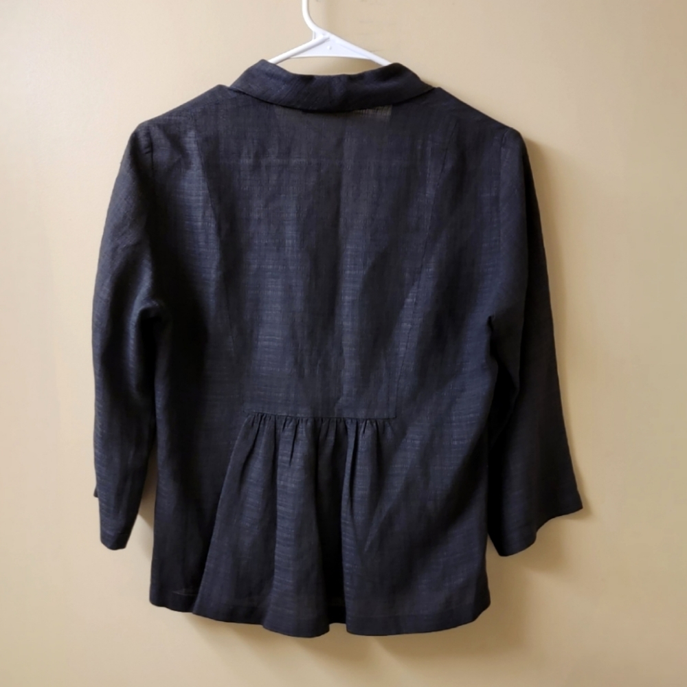 Eileen Fisher Linen Blend Blazer Size XS - Picture 5 of 6